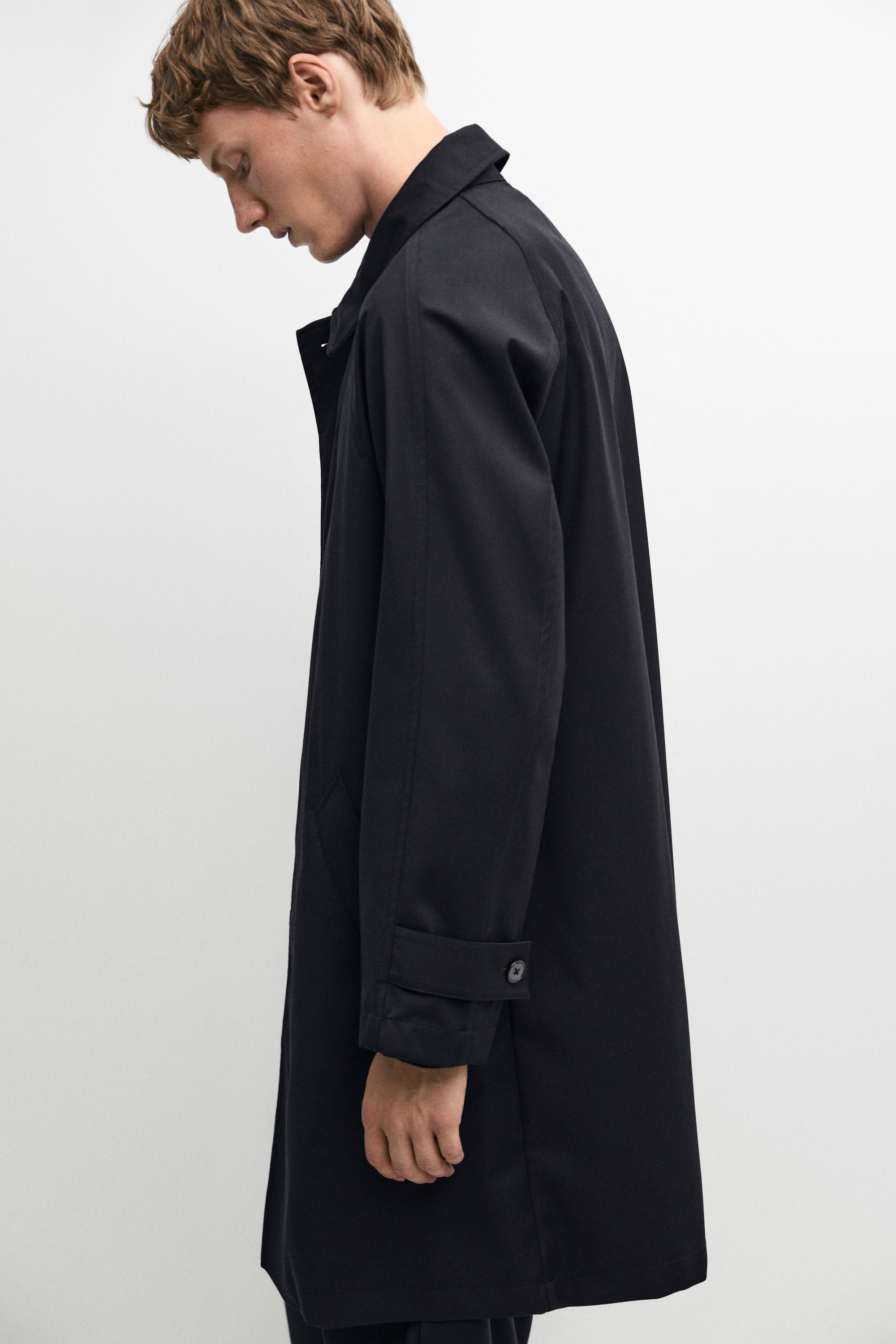 100% wool trench coat